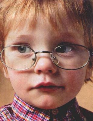 Child with glasses